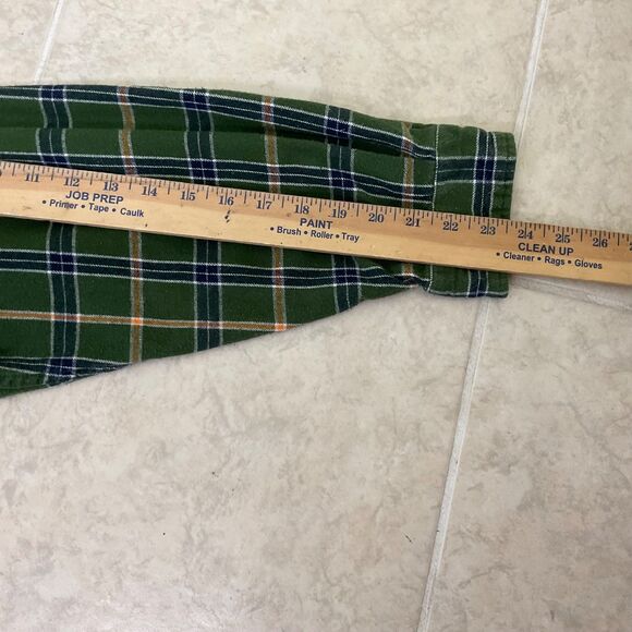 Carhartt Flannel Fleece Shirt Jacket Men's Sz XL Green plaid Shacket outdoors * - Picture 10 of 11